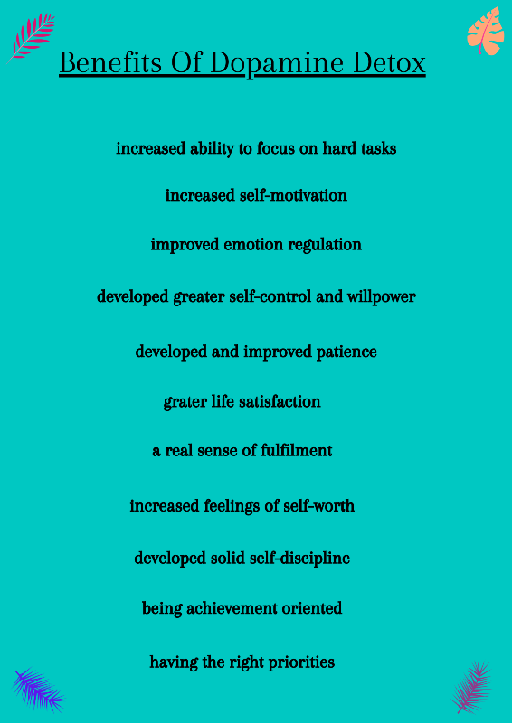 Benefits of dopamine detox
